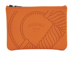 Hermes Bain Pouch, Polyamide, Orange, MIF, 2*